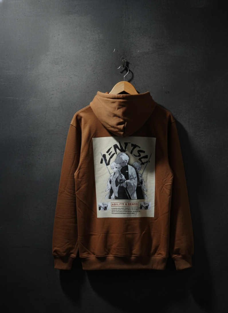 Zenitsu Trio Graphic Hoodie - UMBER BROWN EDITION