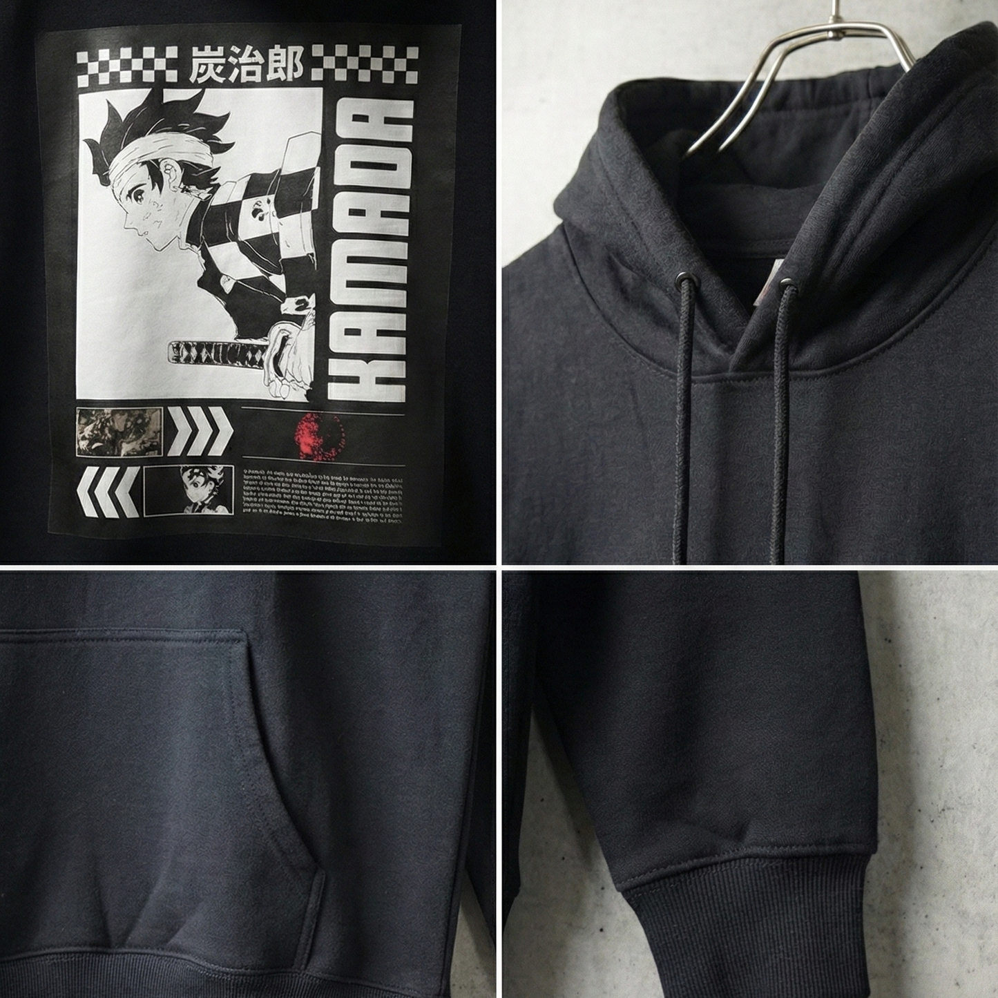 The Tanjiro Kamado Hoodie - MYSTERIC BLACK LIMITED EDITION