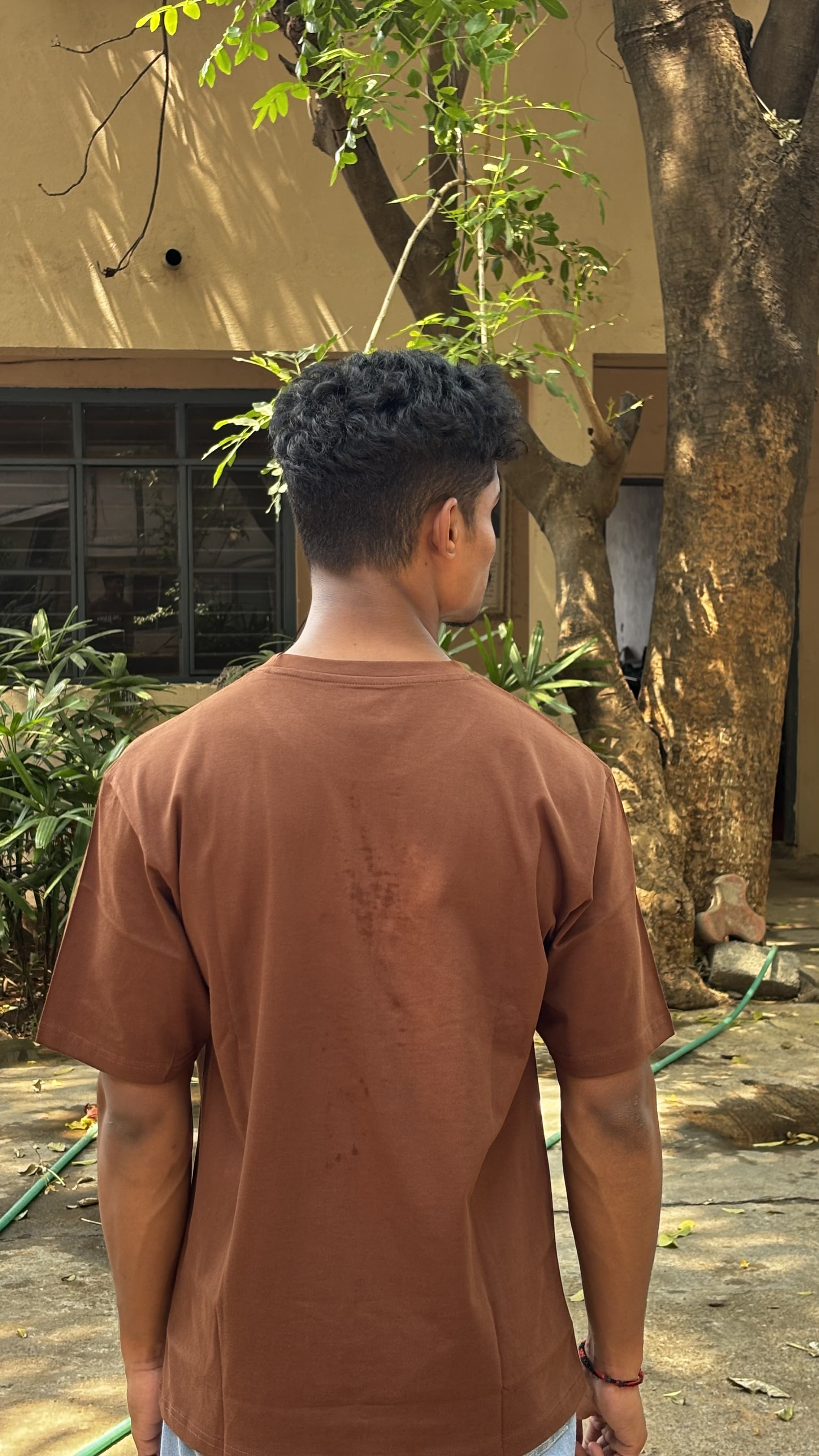 Unleash Greatness Drop Shoulder Tshirt | Brown Graphic Tee | 220 GSM | BRFX